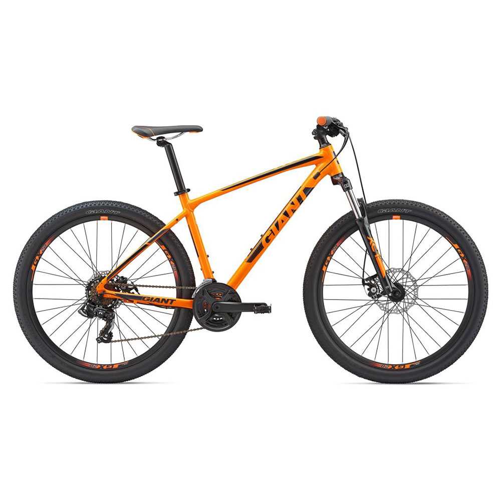 orange giant mountain bike